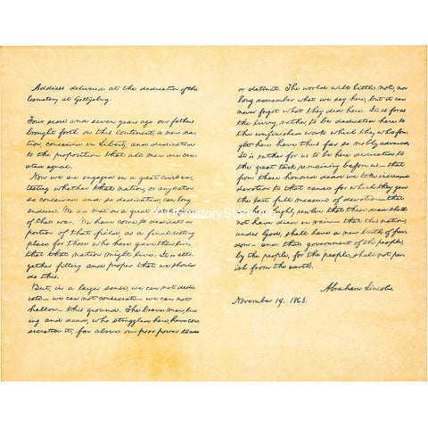 the gettysburg address speech by abraham lincoln