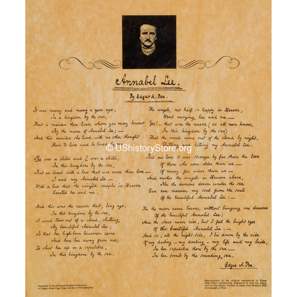 Edgar Allan Poe - Annabel Lee 1849 – 