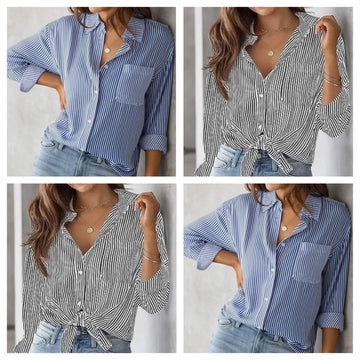 FINAL SALE Striped button down top