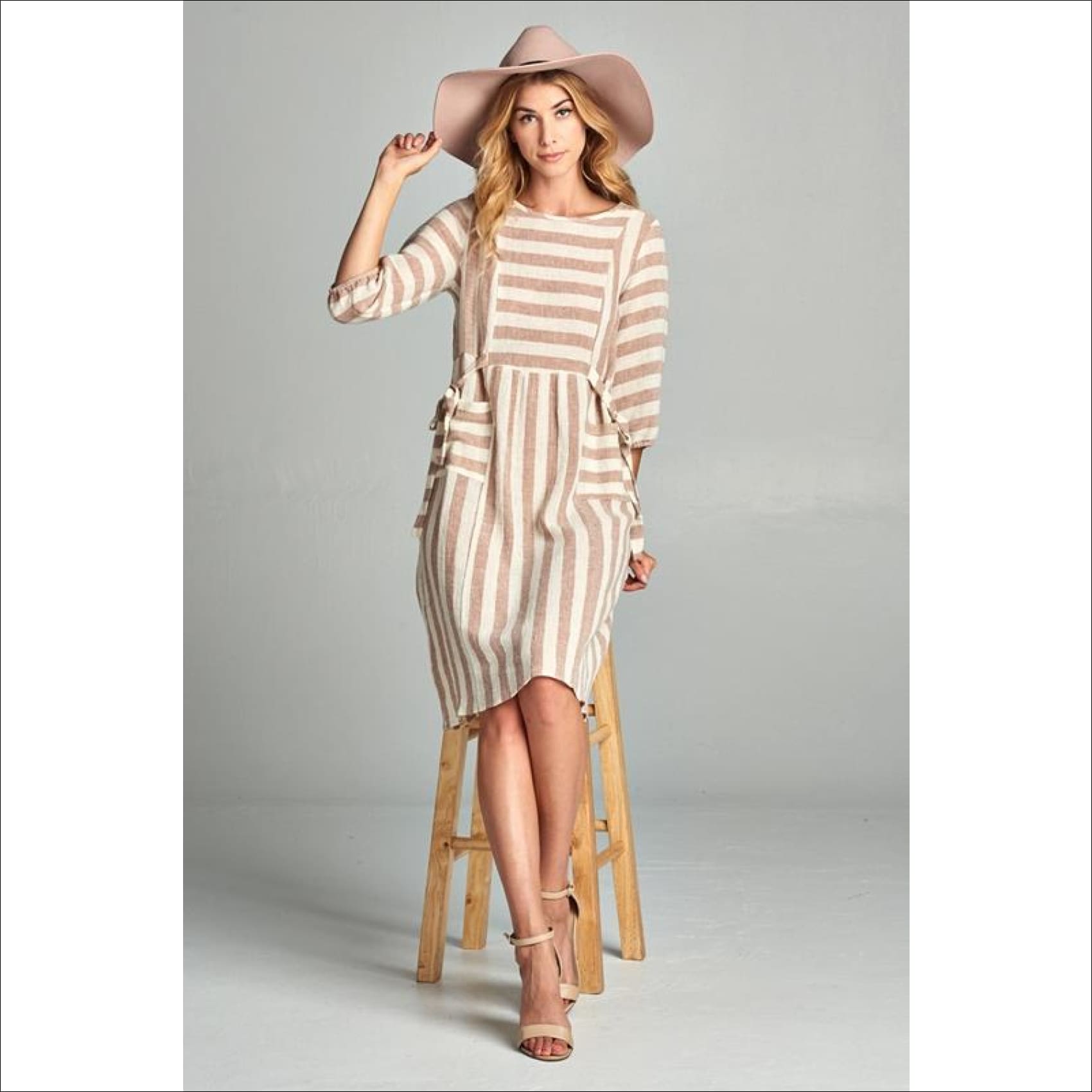 boho striped dress