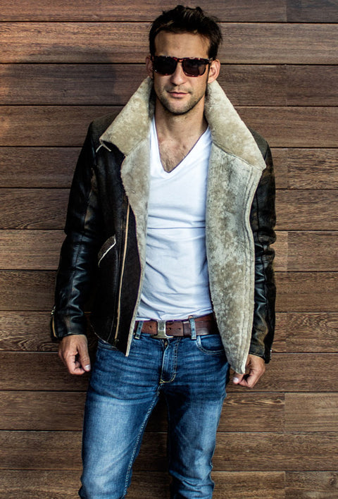 Suede & shearling Leather Jackets Collection – PDCollection Leatherwear ...