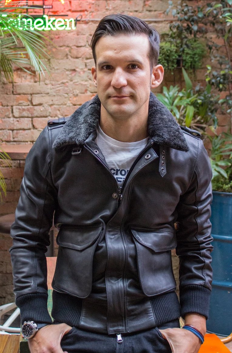 PILOT Leather Jacket - Mate Black - Shearling– PDCollection Leatherwear ...