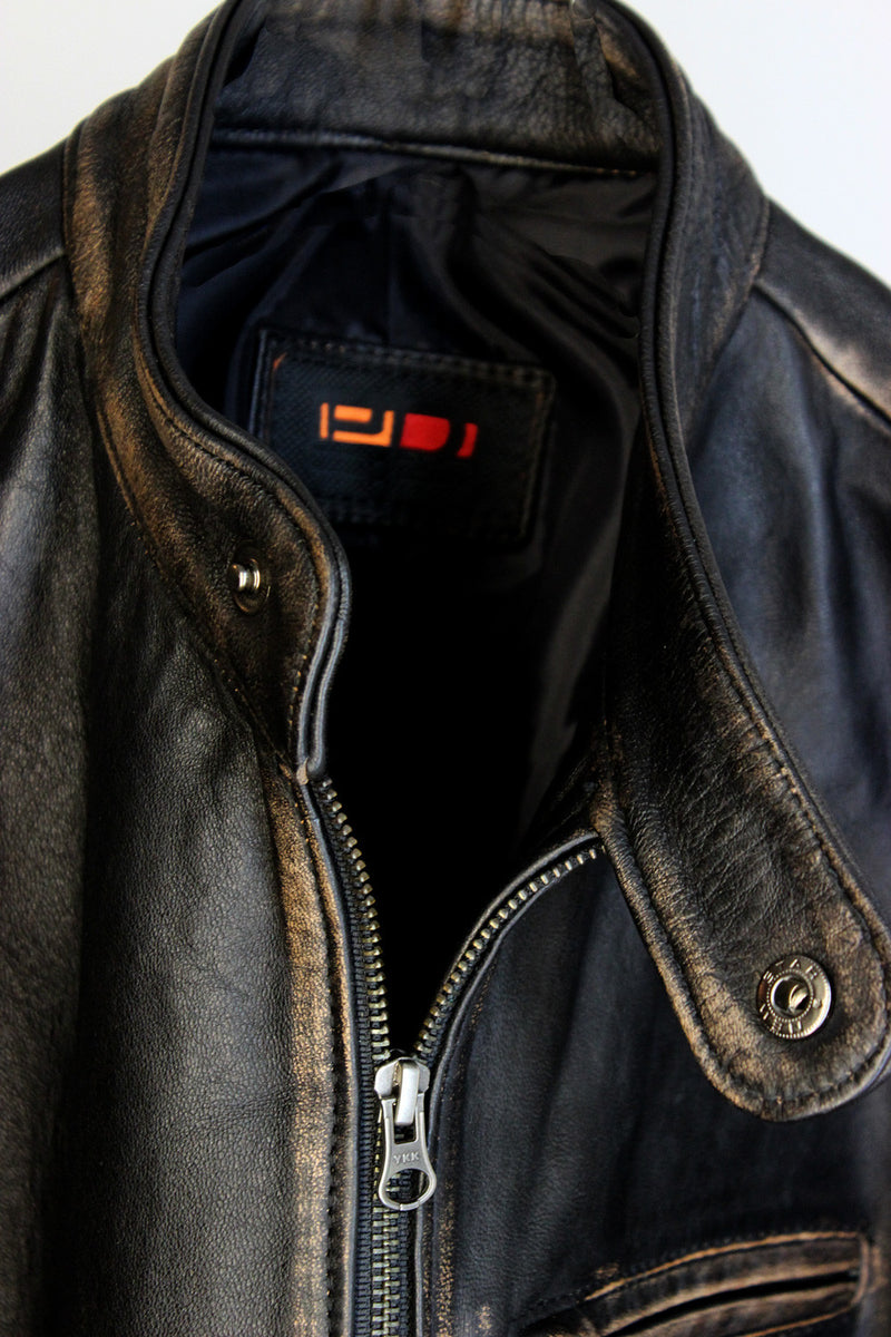 R79 Leather Jacket Distressed Black Vintage Fit– PDCollection ...