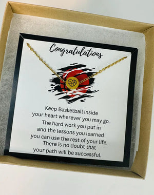 Basketball Necklace, Gift for Basketball Player - Northern Charm Boutique
