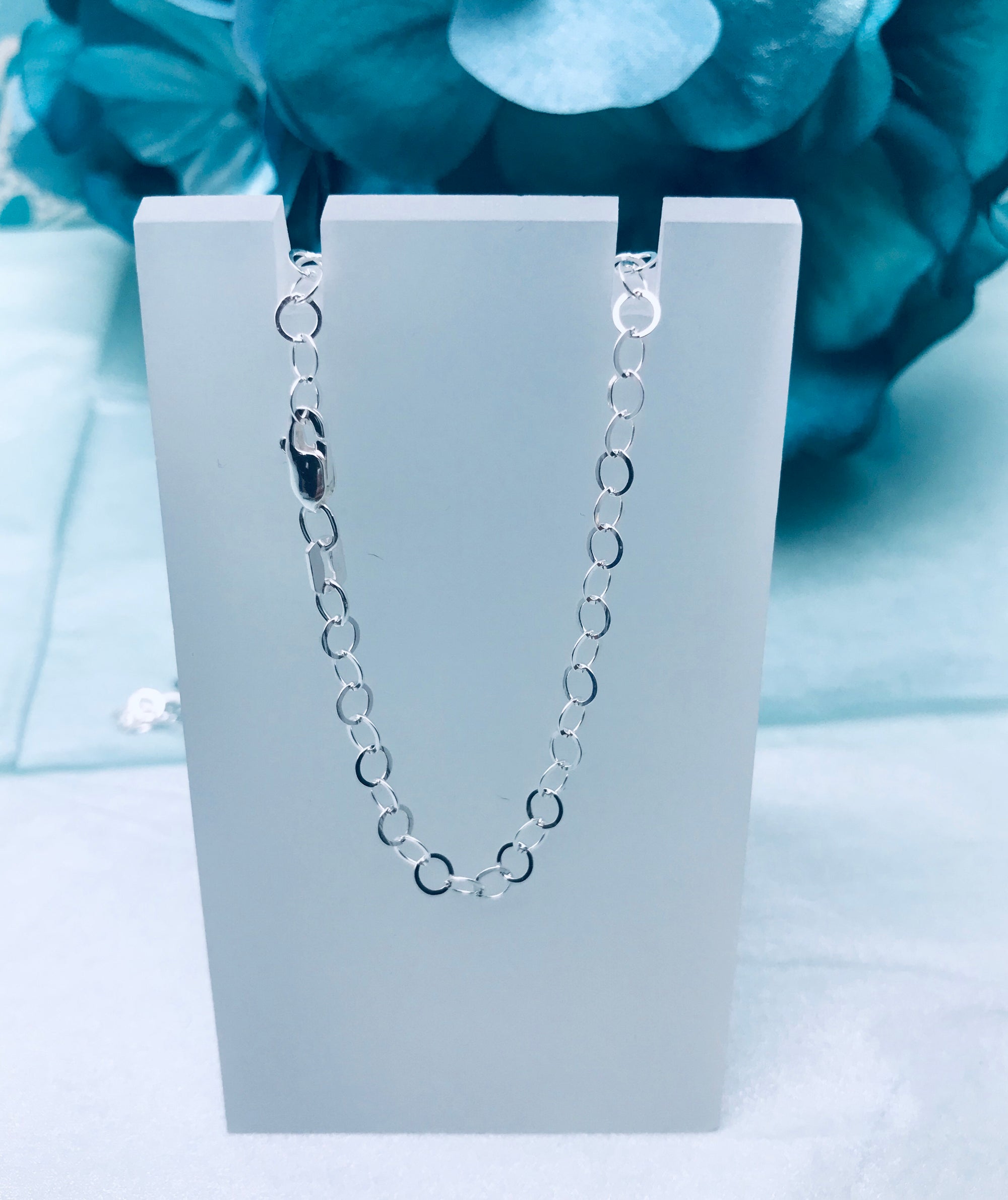 Silver Square Link Chain – Cornerstone Jewellery