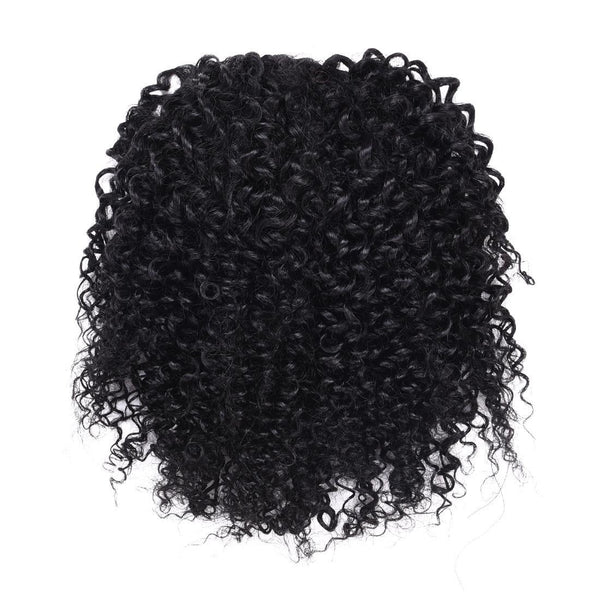 Kinky Curly Ponytail Hair Piece Clip ins Brazilian Virgin Hair Top Clo ...
