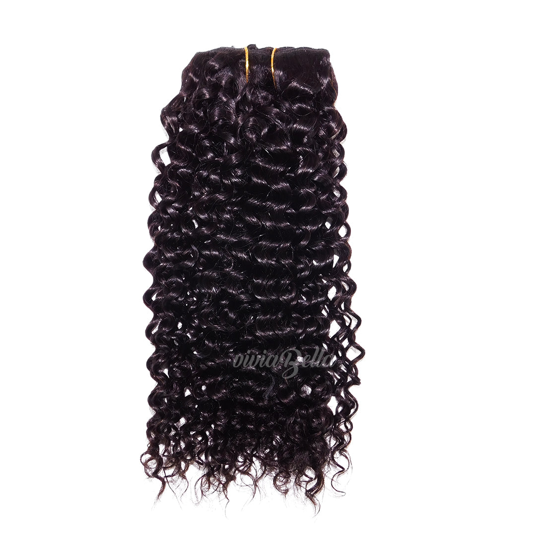 Jerry Curl Clip-in Virgin Human Hair Extensions 3b/4c - viviaBella Hair