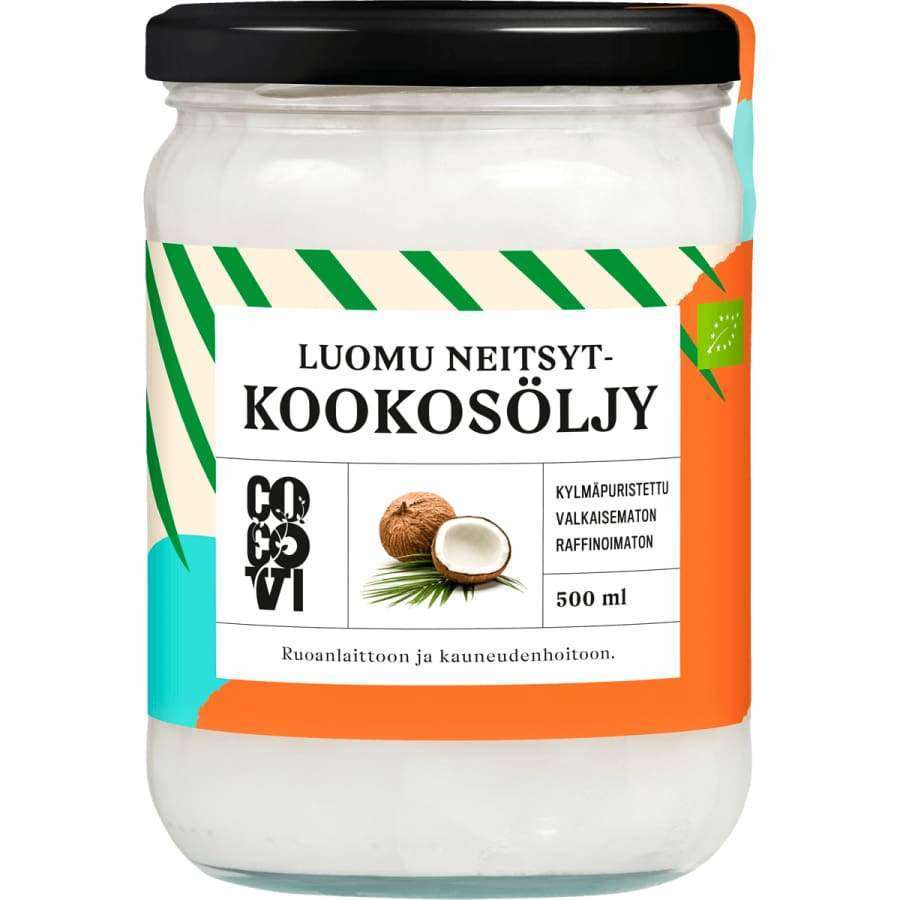 CocoVi Luomu Kookosöljy - kylmäpuristetua ja samettisen pehmeää  €