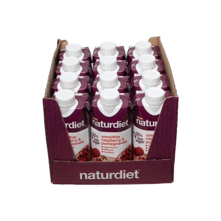 Naturdiet Smoothie Vadelma & Granaattiomena 12-pack  €