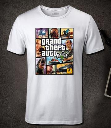 Gta 5 T Shirt Men Cosplay Universal