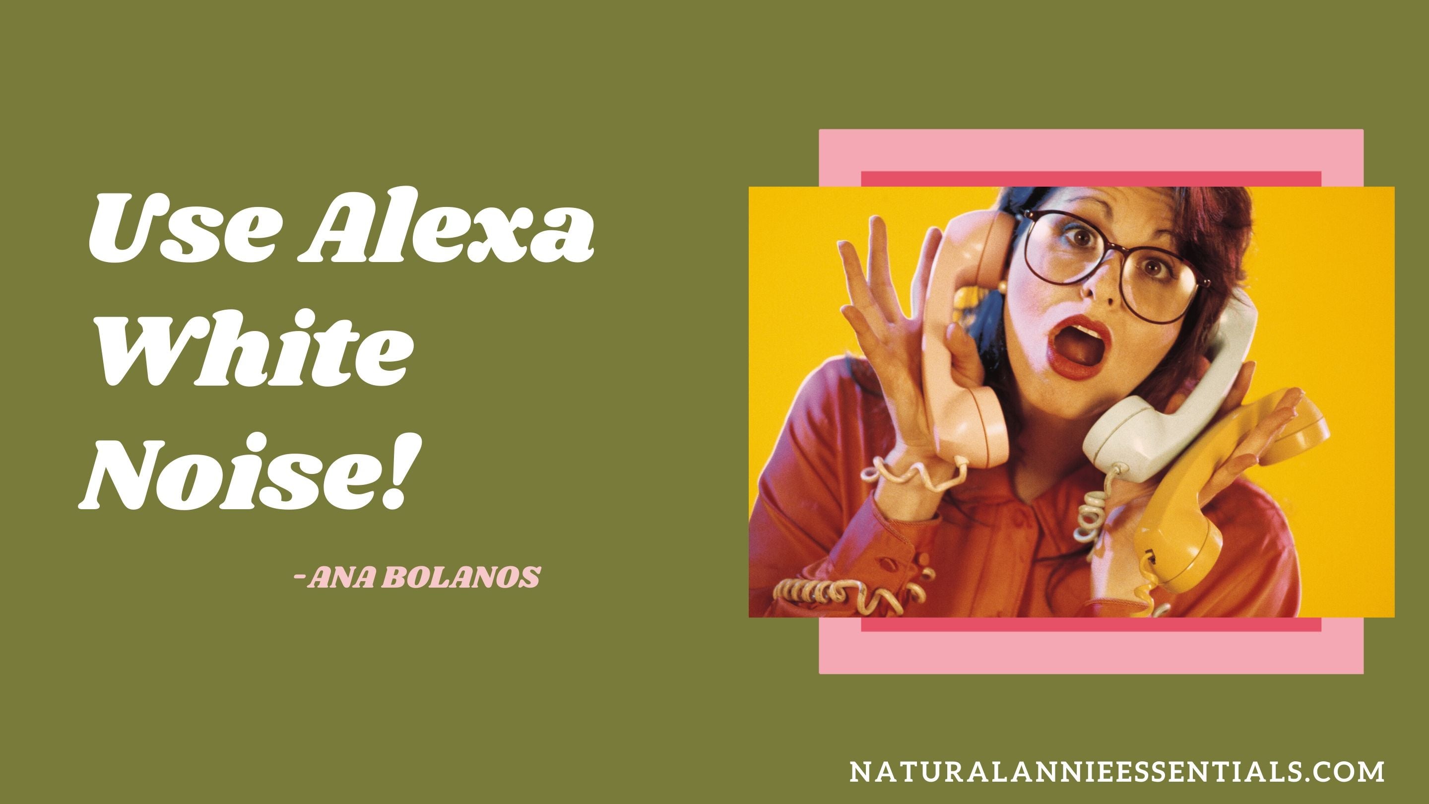 ALEXA WHITE NOISE TIPS FOR PRODUCTIVITY workING from home WITH KIDS naturalannie essentials 