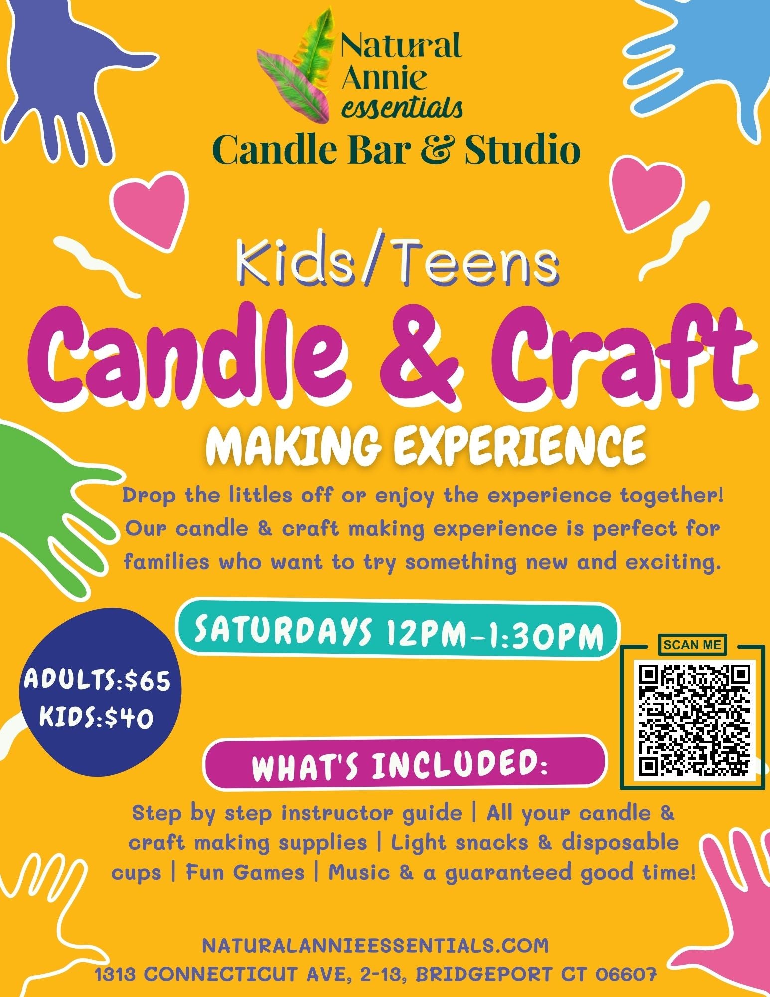 kids and teens candle making and crafts