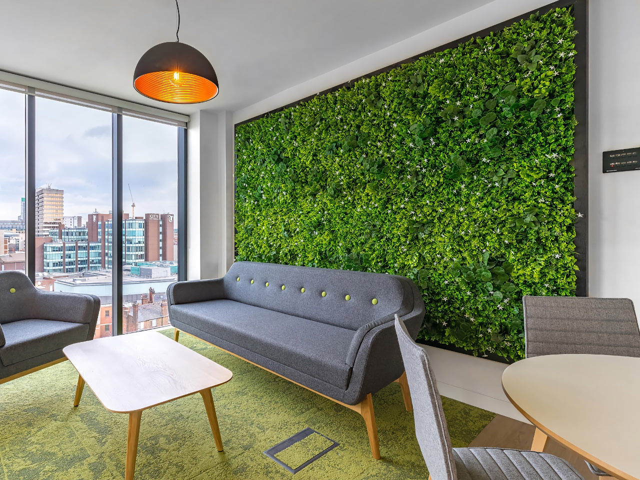 Artificial green walls, faux walls, artificial plant panels and mats