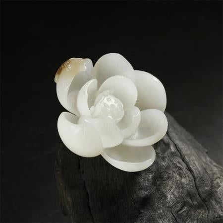 Natural jade carving collectibles Chinese Hetian nephrite jade