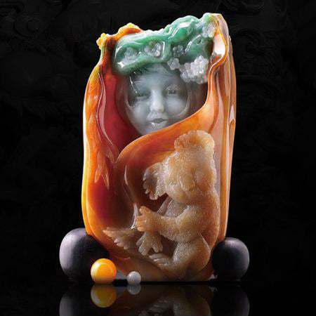 Natural jade carving jadeite carving collectibles