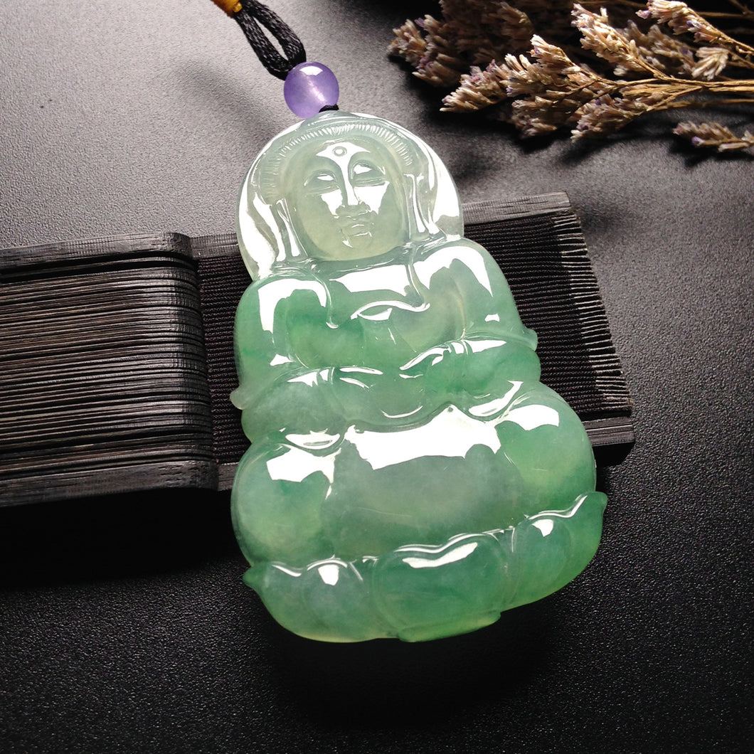 Natural Jade Pendant Jadeite Guan Yin Pendant PT549 – Jade Nature