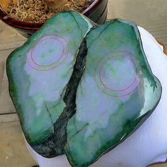 Natural Jade Rough Jadeite Raw Two Pieces 7.9kg – Jade Nature