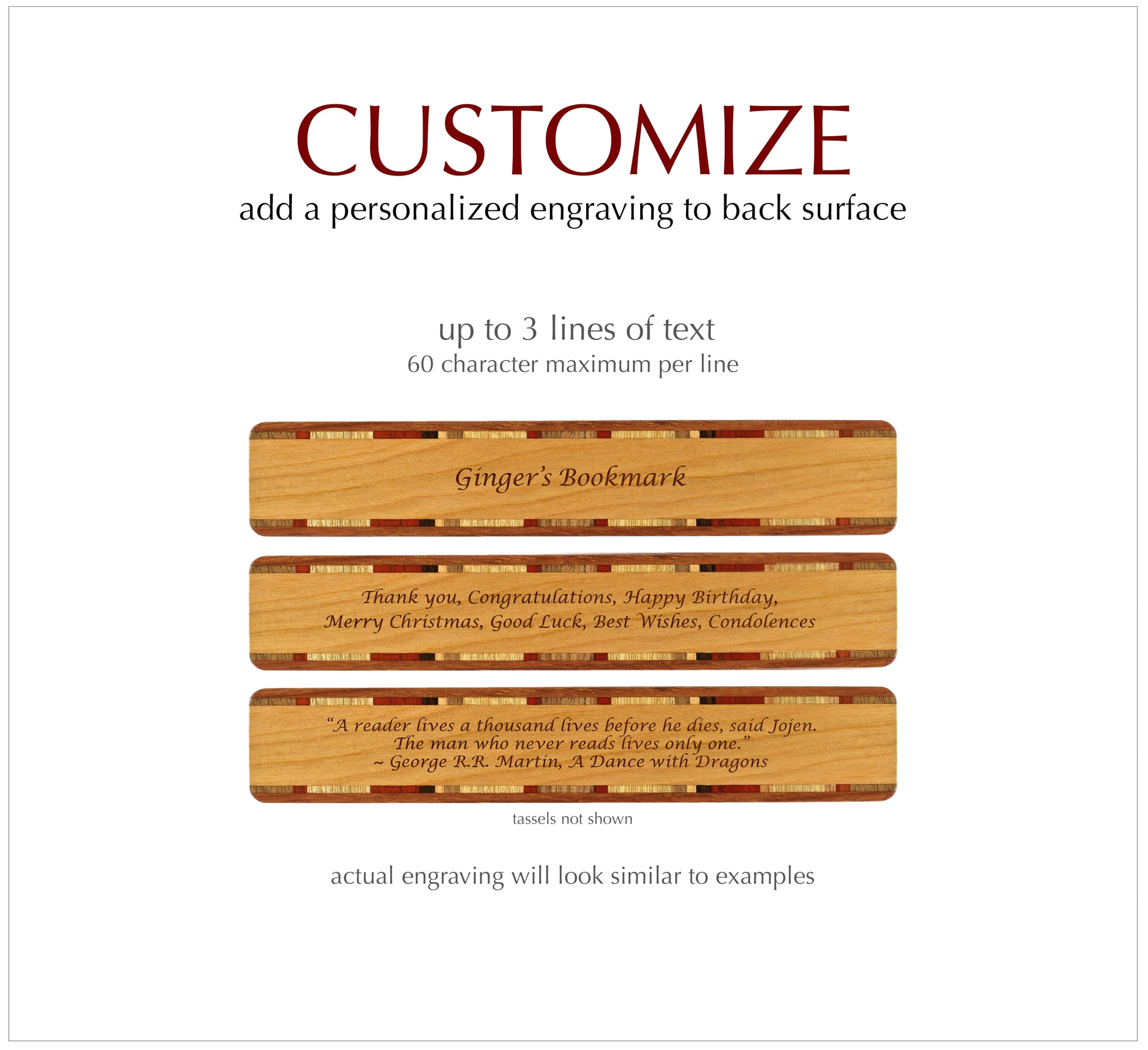 personalized bookmark