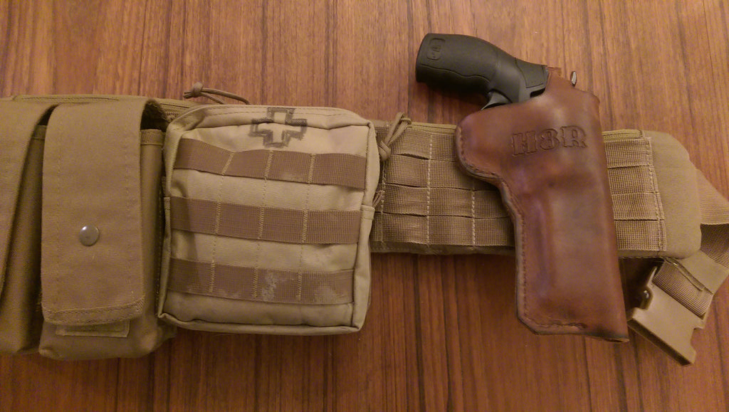 H8R holsters! Custom molded leather, molle compatible straps, made by Rocky  Ford Leather : r/airsoft