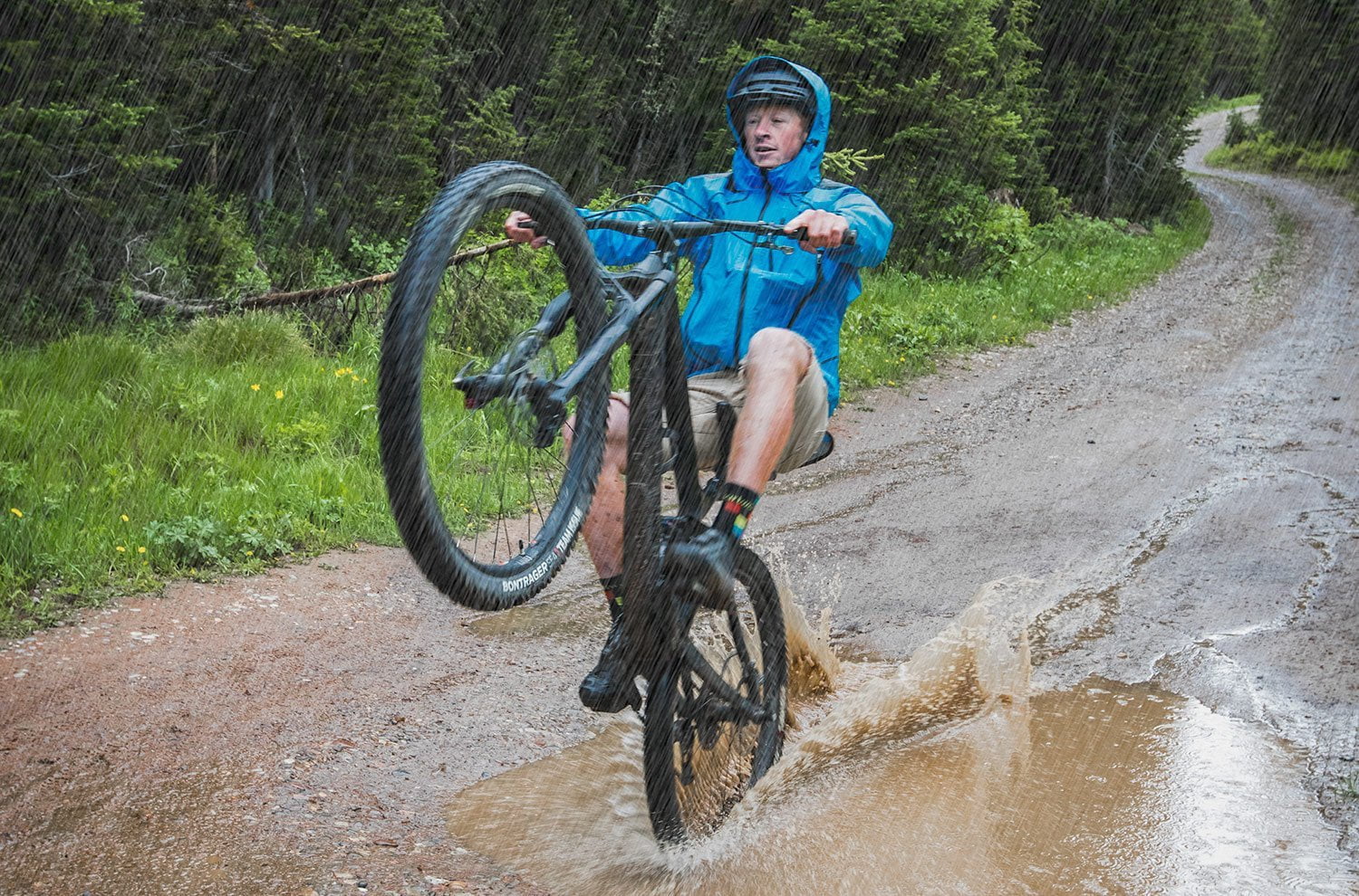 cycling in the rain