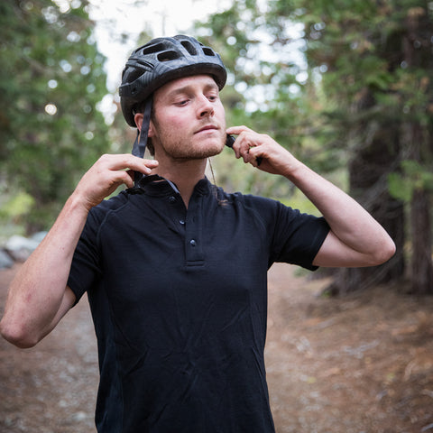 Always wear a helmet when Mountain Biking.