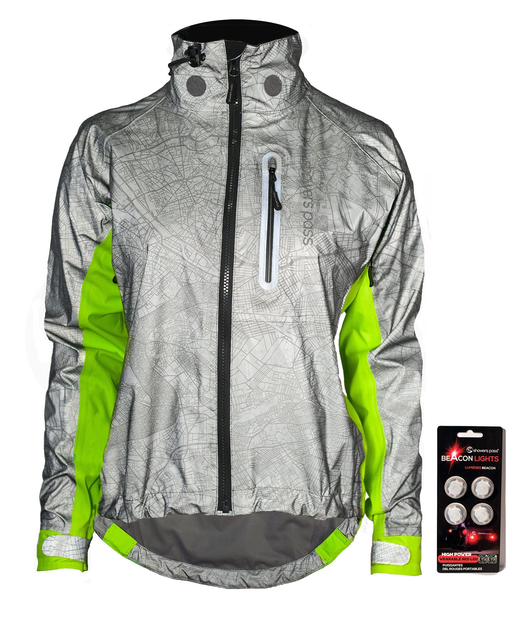 womens hi vis cycling jacket