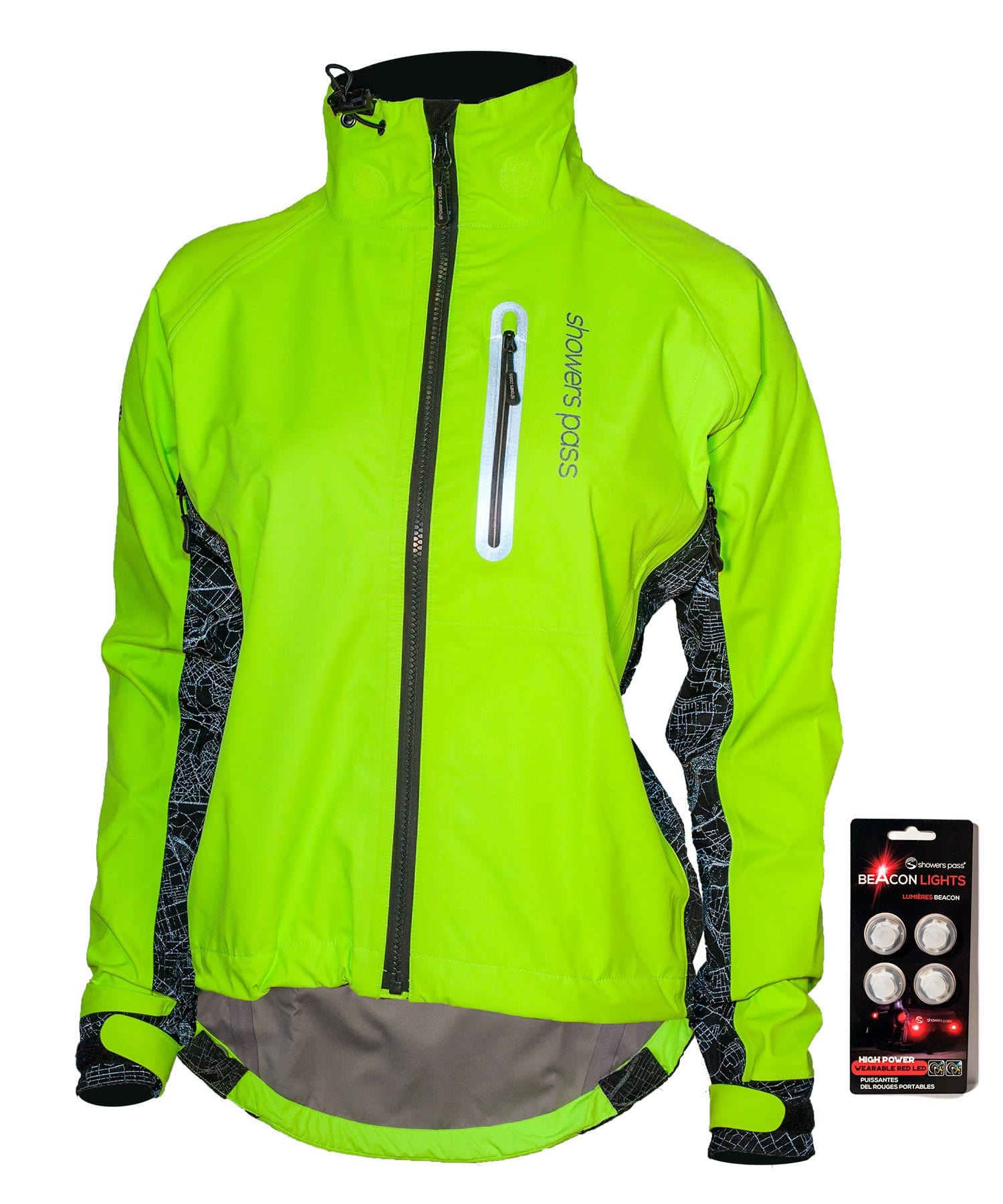 mens hi vis waterproof cycling jacket