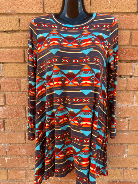 Brown Aztec Shirt – JJs Designs & Boutique