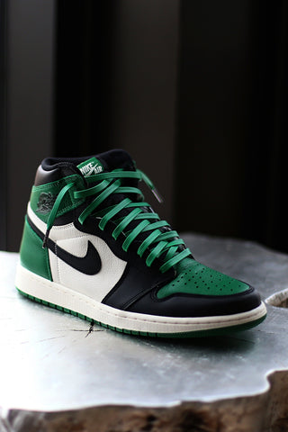 Leather Laces For The Pine Green Jordan 1