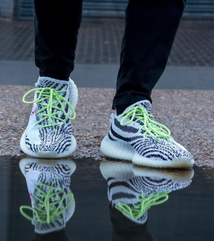 yeezy zebra laces