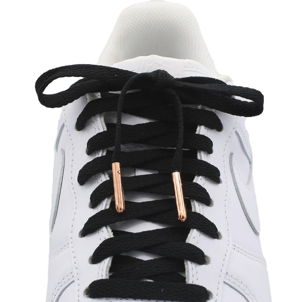 black and gold shoe laces