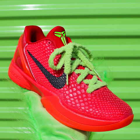 kobe 6 grinch shoe laces