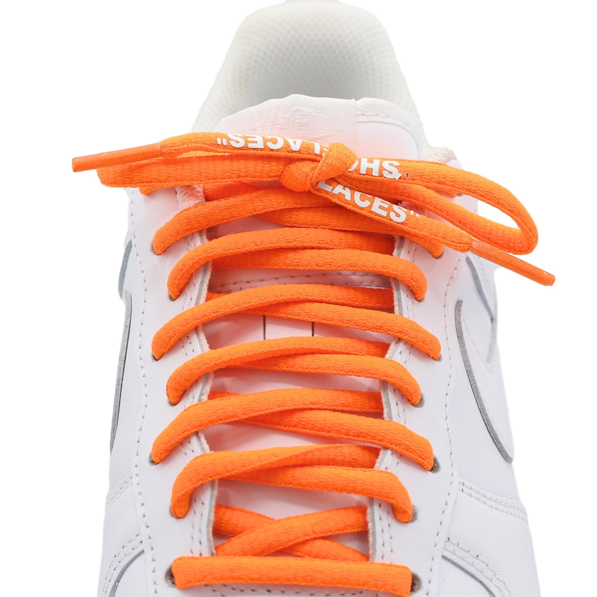 orange oval shoelaces