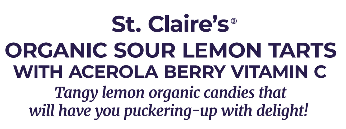 Organic Sour Lemon Tarts with Acerola Berry Vitamin C