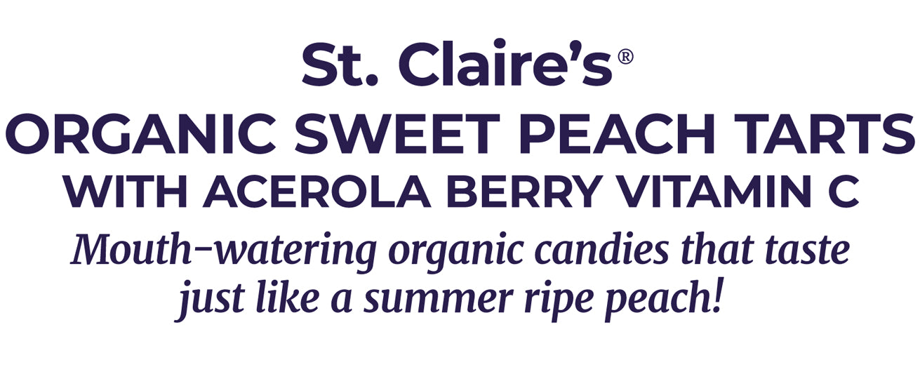 Organic Sweet Peach Tarts with Acerola Berry Vitamin C