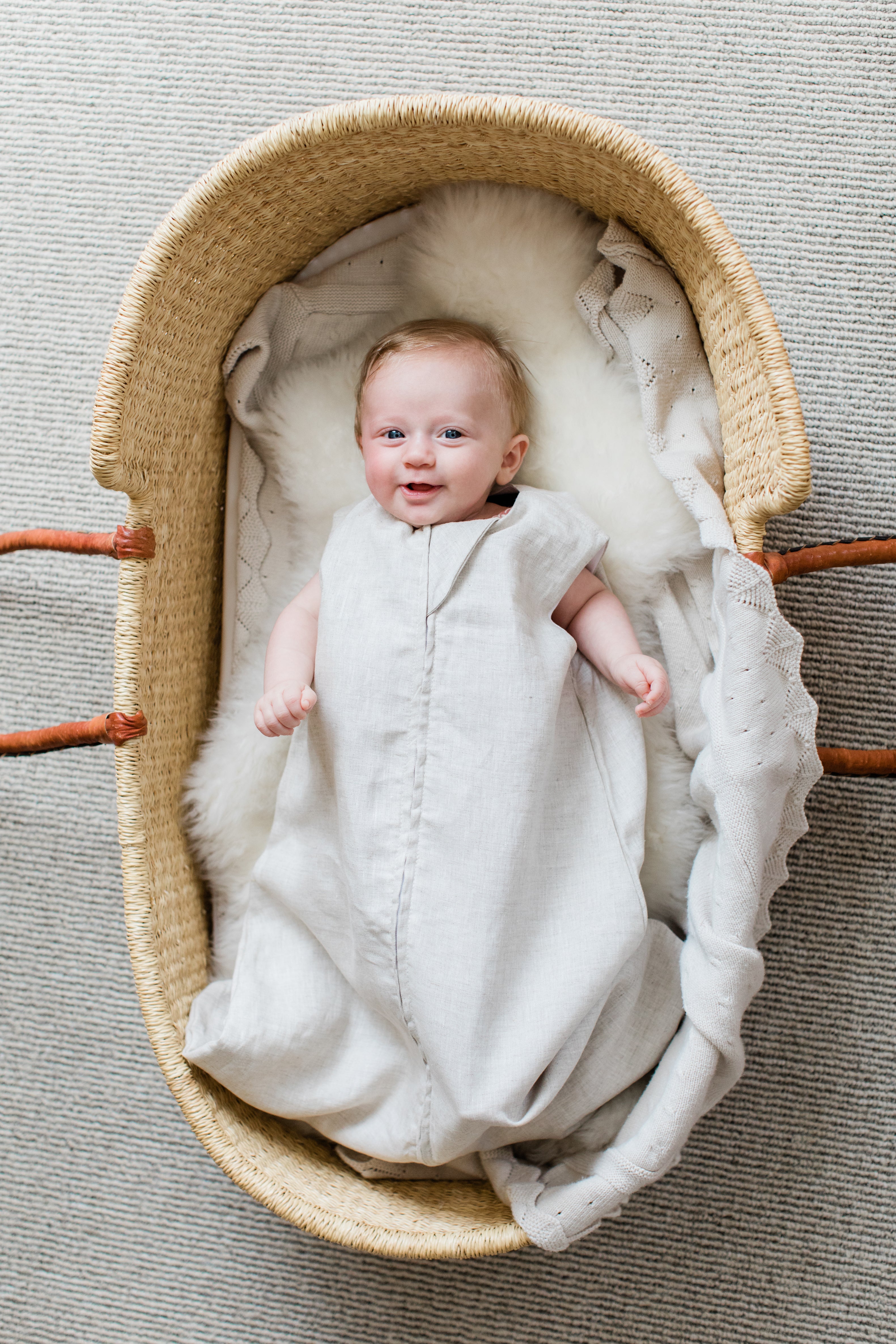 Bluffs Sleep Sack Linen & Bamboo Baby Sleep Sack Potter & Pehar