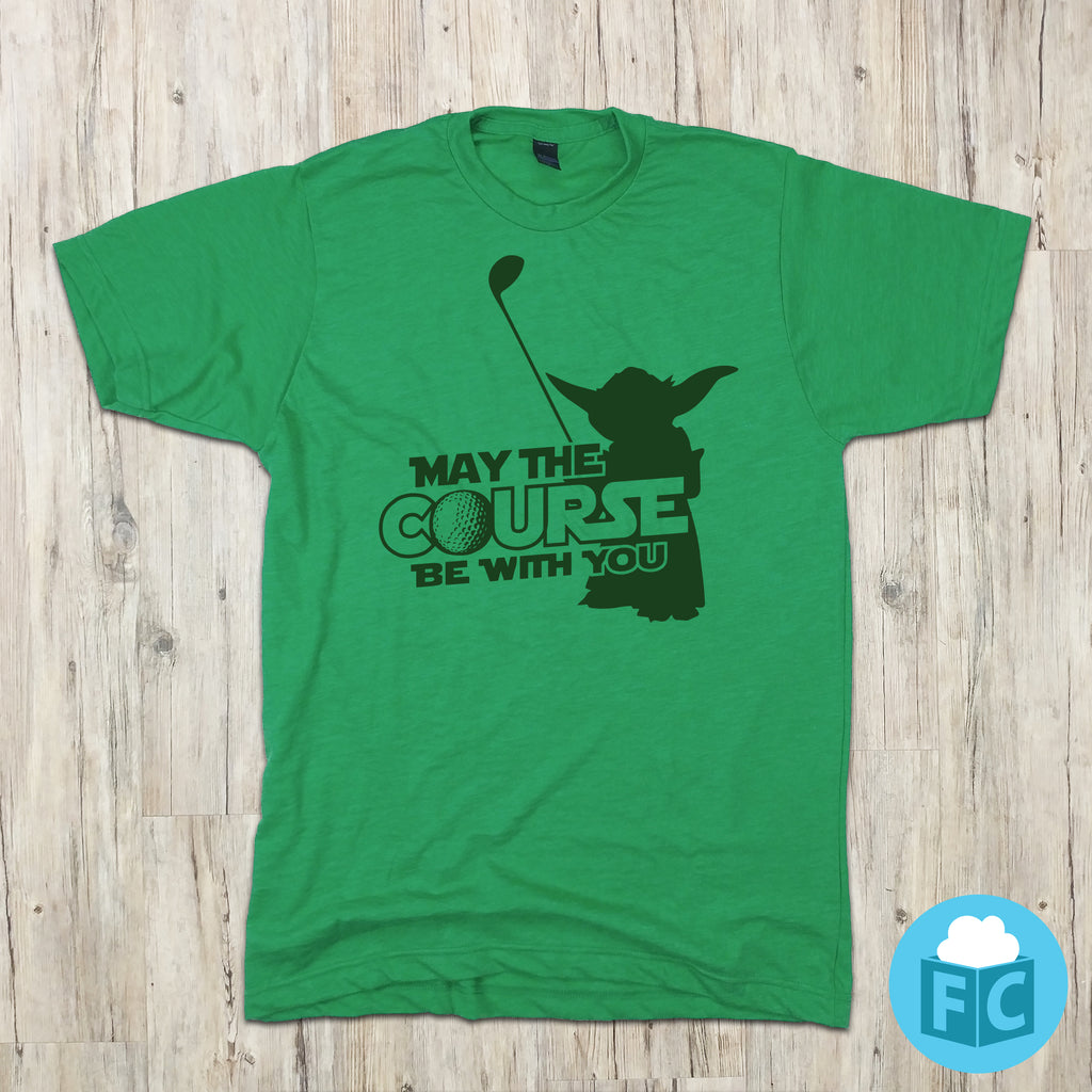 May The Course Be With You | Funny Golf Parody Apparel | Fluffy Crate ...