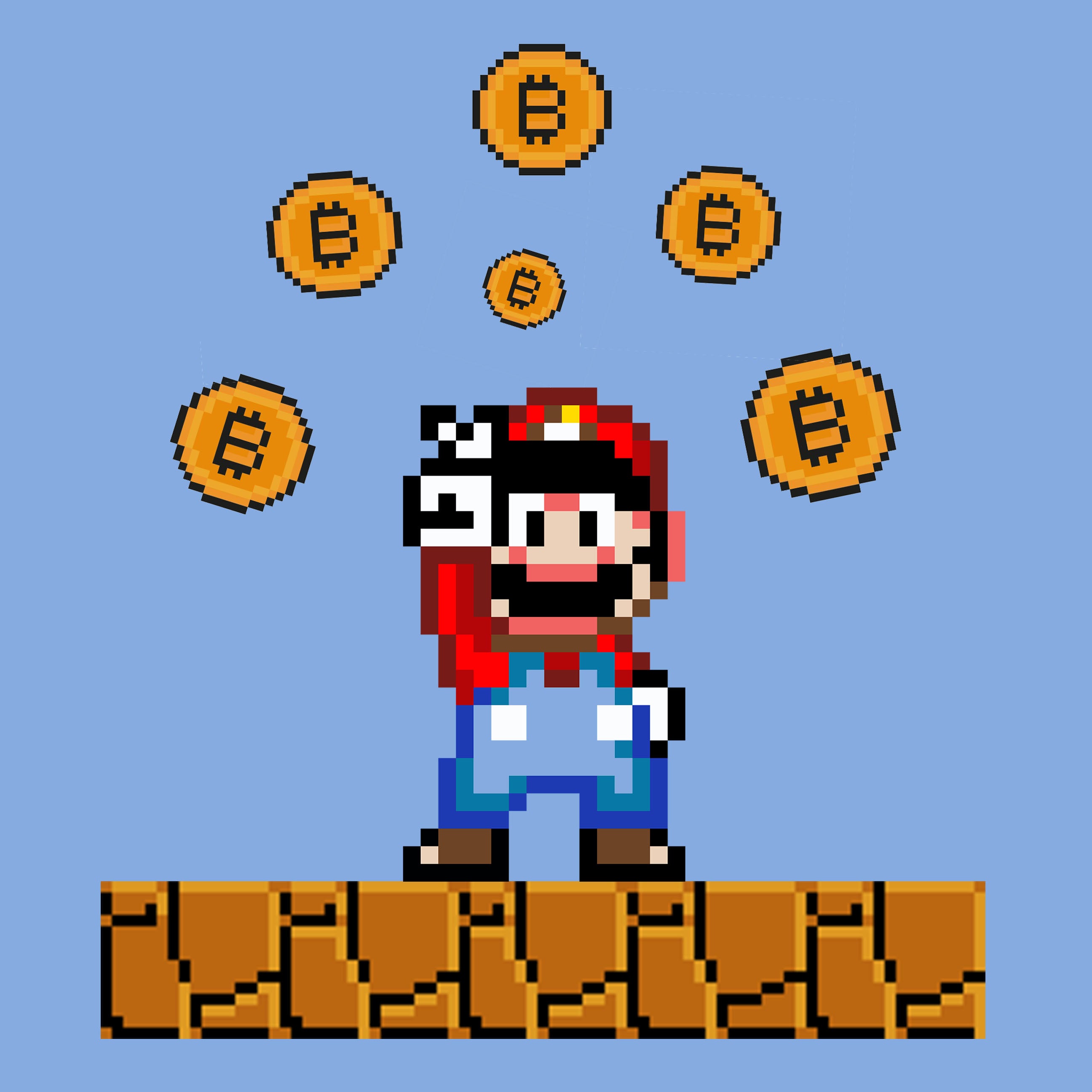 mario bitcoins