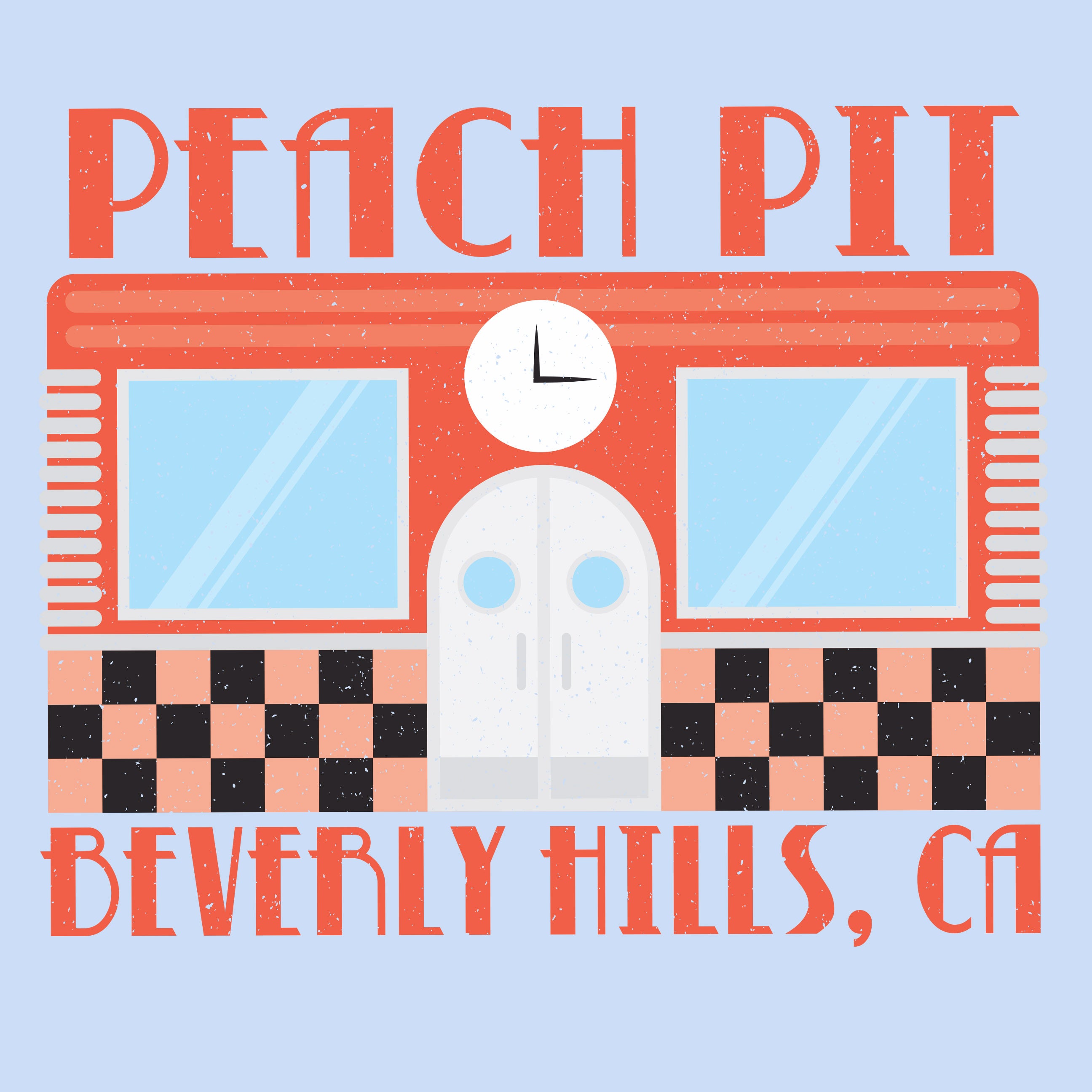 Peach Pit Beverly Hills Ca Tv Show Apparel Fluffy Crate Fluffycrate