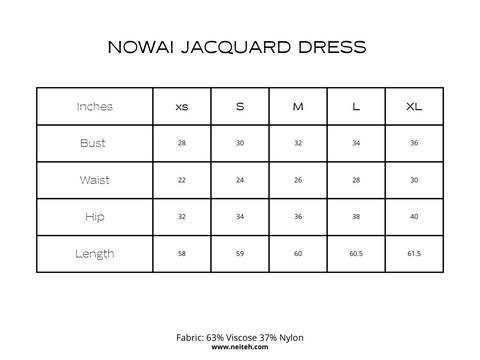 Nowai Jacquard Dress
