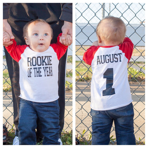 rookie of the year baby shirt