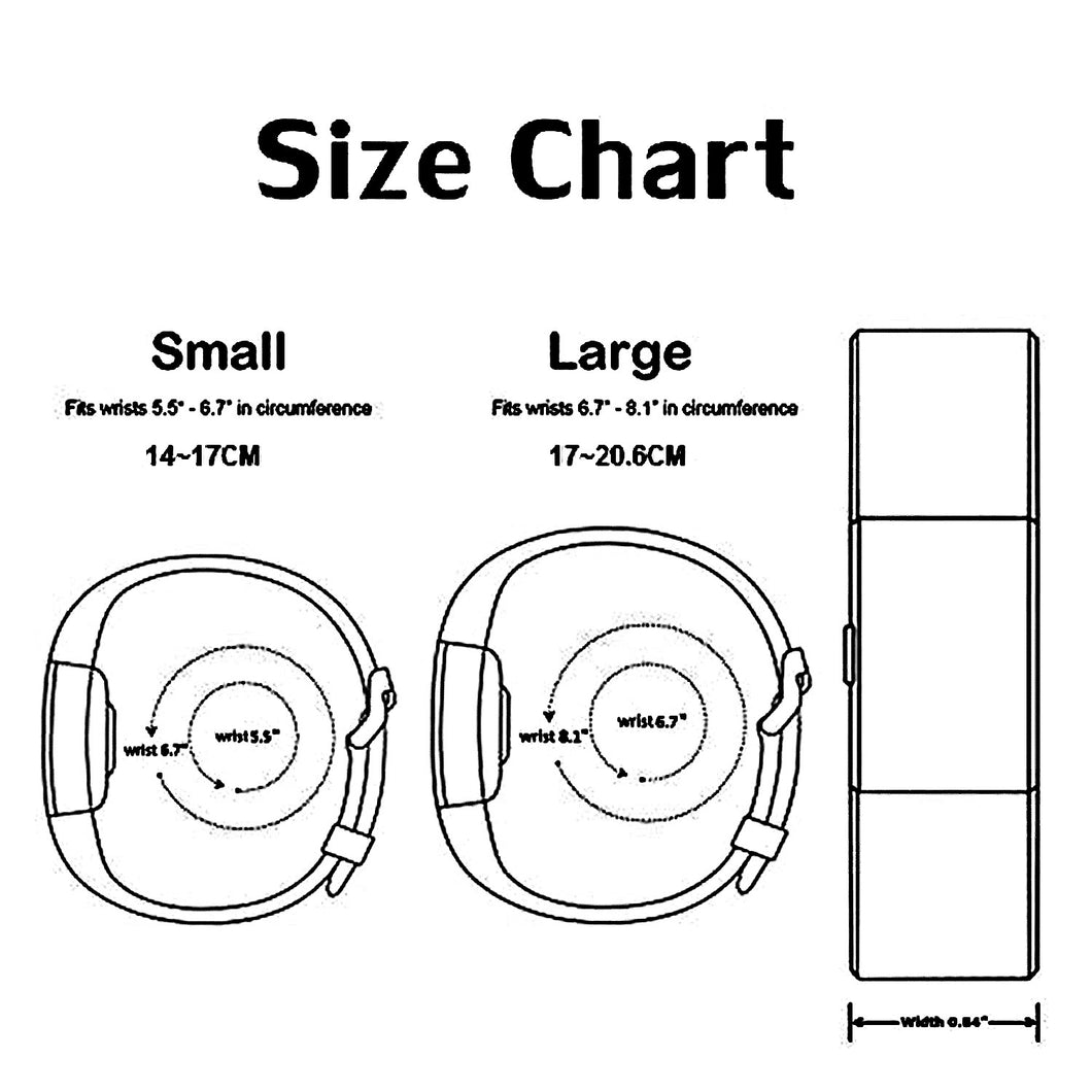 fitbit charge 2 size chart