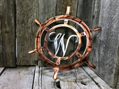 Download Captain's Wheel Monogram - Midwest Metal Art