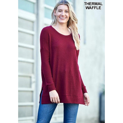 Chenille V-Neck Sweater, Plum – Painted Lavender