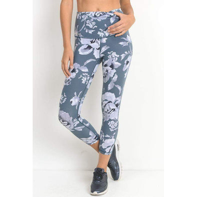 Lavender Floral Capri Leggings – Leg Smart