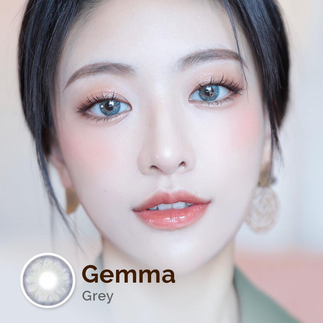 Gemma Jade Grey 15mm Contact Lens Malaysia Online Murah- Barbie Eyesland