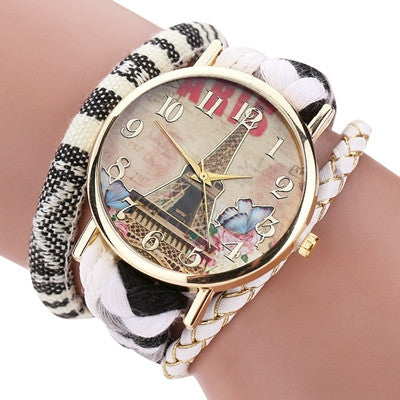 Women Watch Bracelet Dress Clock The Sleek Stylish And Chic Knit Elegant Watch Ladies Relogio Femini