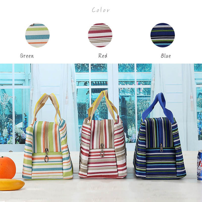 Popular Lunch Bag  Thermal Insulated Lunch Bag Tote Cooler Zipper Bag Bento Lunch Pouch bolsa termic