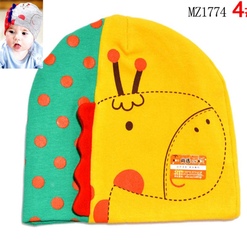 Newest style 100% cotton children cartoon baby knitted hat 6 to 10 Months child kids baby hat TIML66