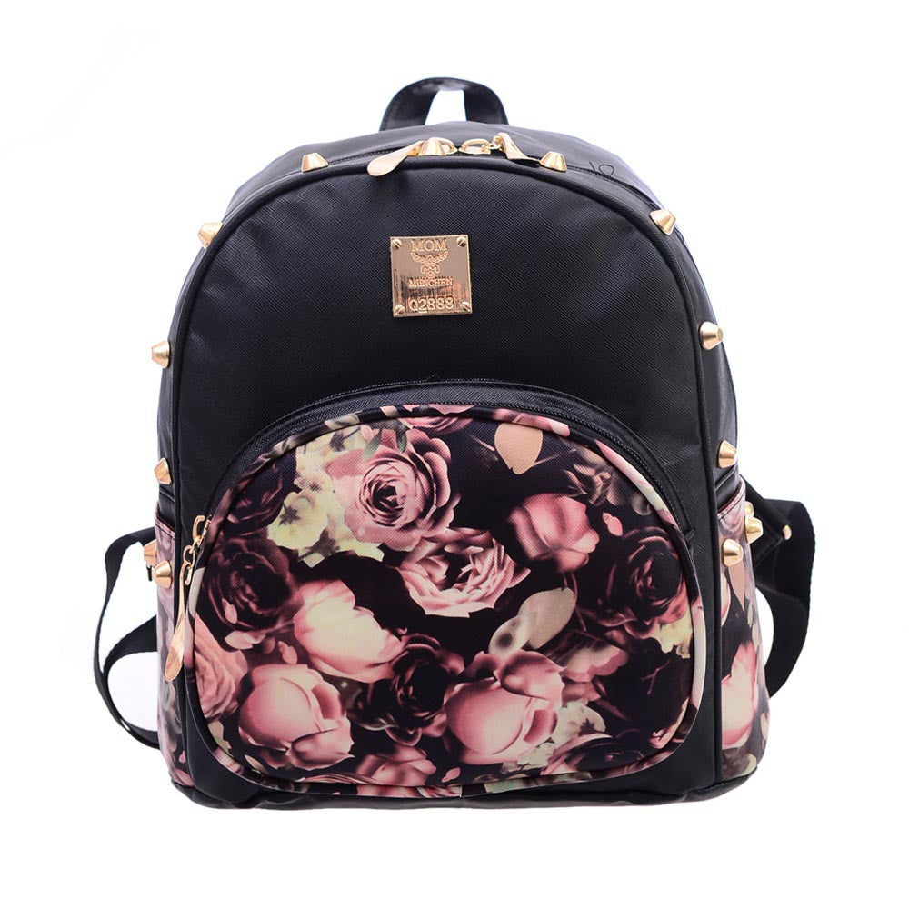 Vogue Mochila Backpack women printing backpack Leather school bag women Preppy Teenagers Girls Shoul